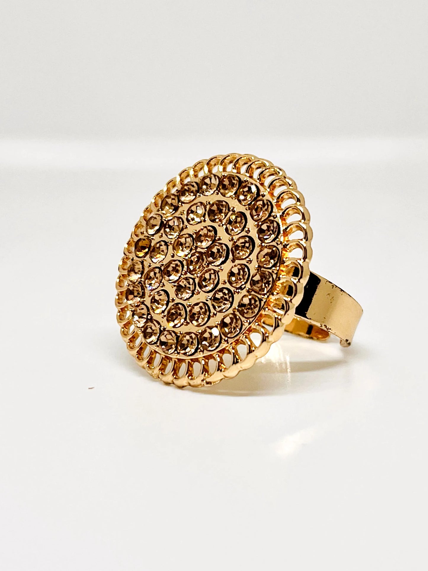 Royal Gold Plated Adjustable Ring