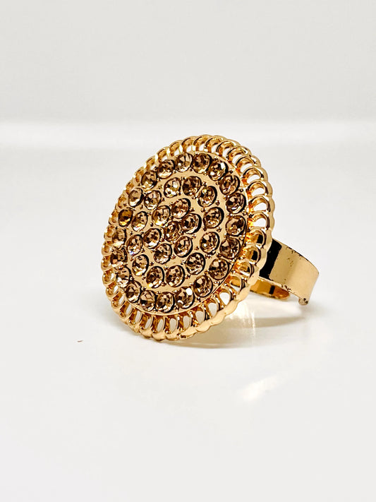 Royal Gold Plated Adjustable Ring